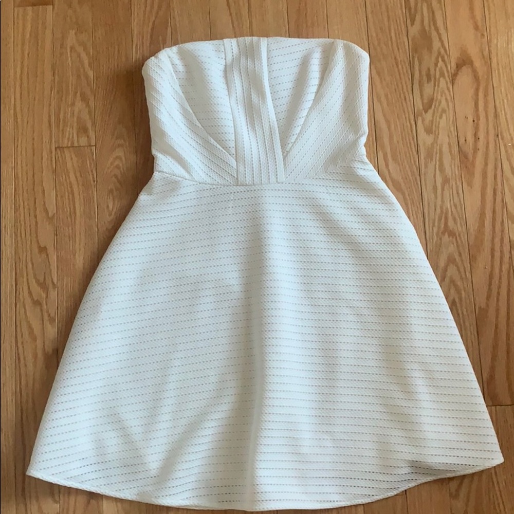 Express Strapless White Dress